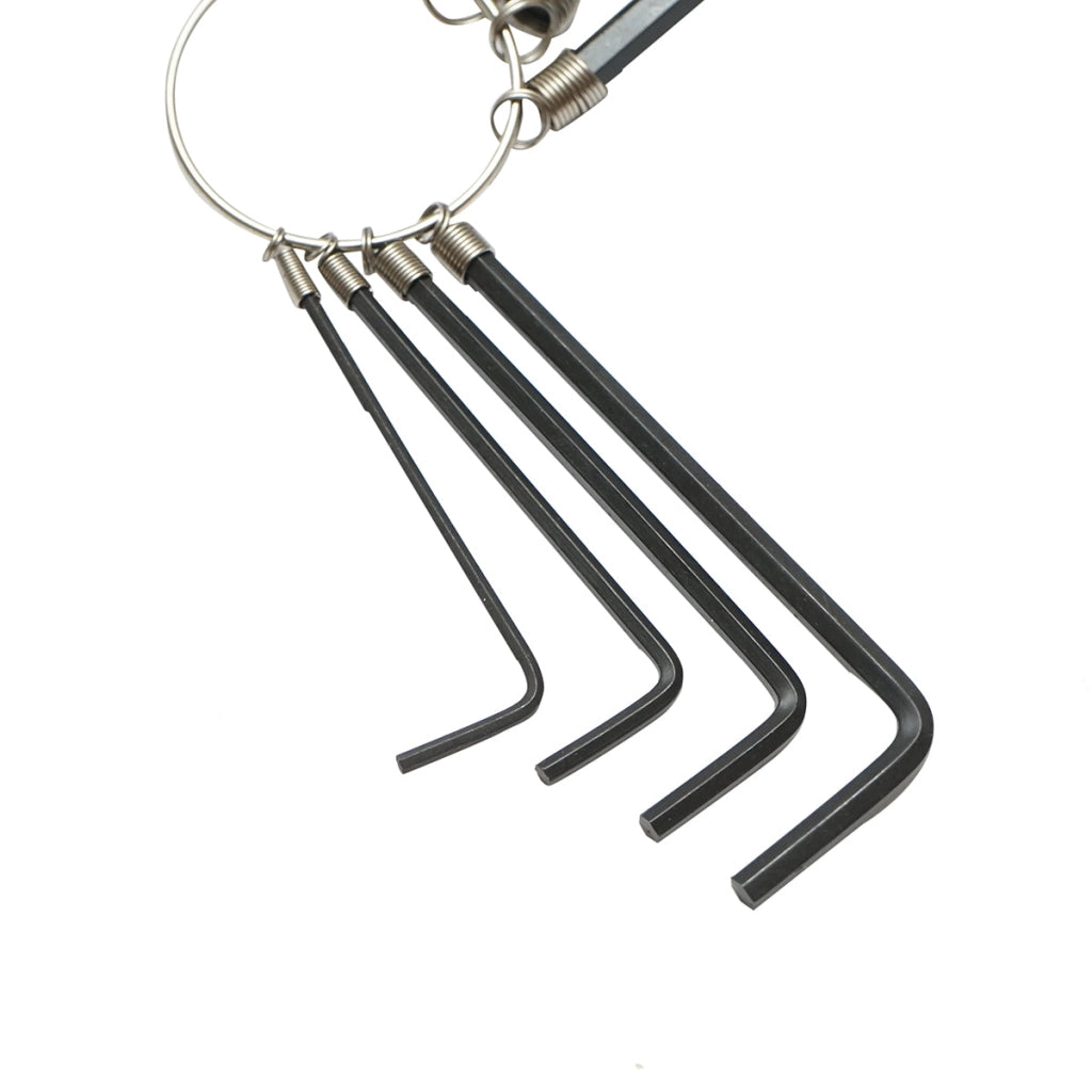 Set di 8 chiavi esagonali da 1,5 a 6 mm, acciaio al carbonio HRC 48-52 Crownman