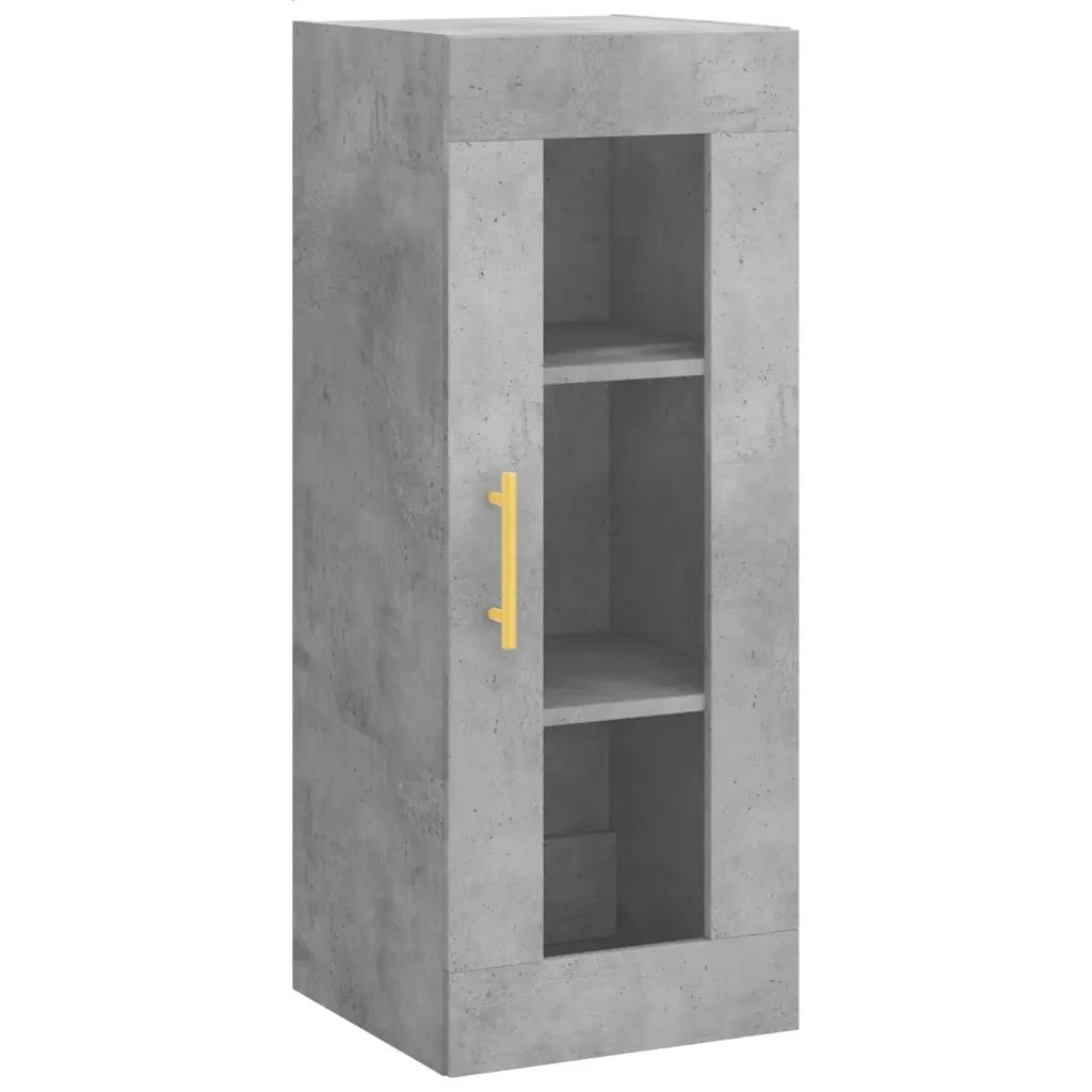 Credenza Grigio Cemento 34,5x34x180 cm in Legno Multistrato 3199293