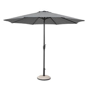 Ombrellone da Giardino 8 Stecche Ø300x242h cm Telo in Poliestere Kalife Grigio Scuro