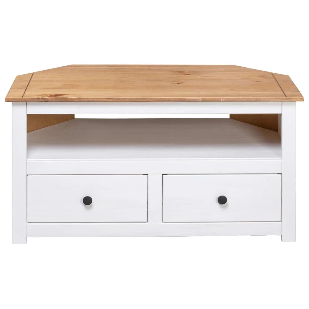 Mobile TV multimediale mensola TV credenza mobile TV sala da pranzo soggiorno angolo camera da letto 93 x 49 x 49 cm Pino assortimento Panama White 02_0027587