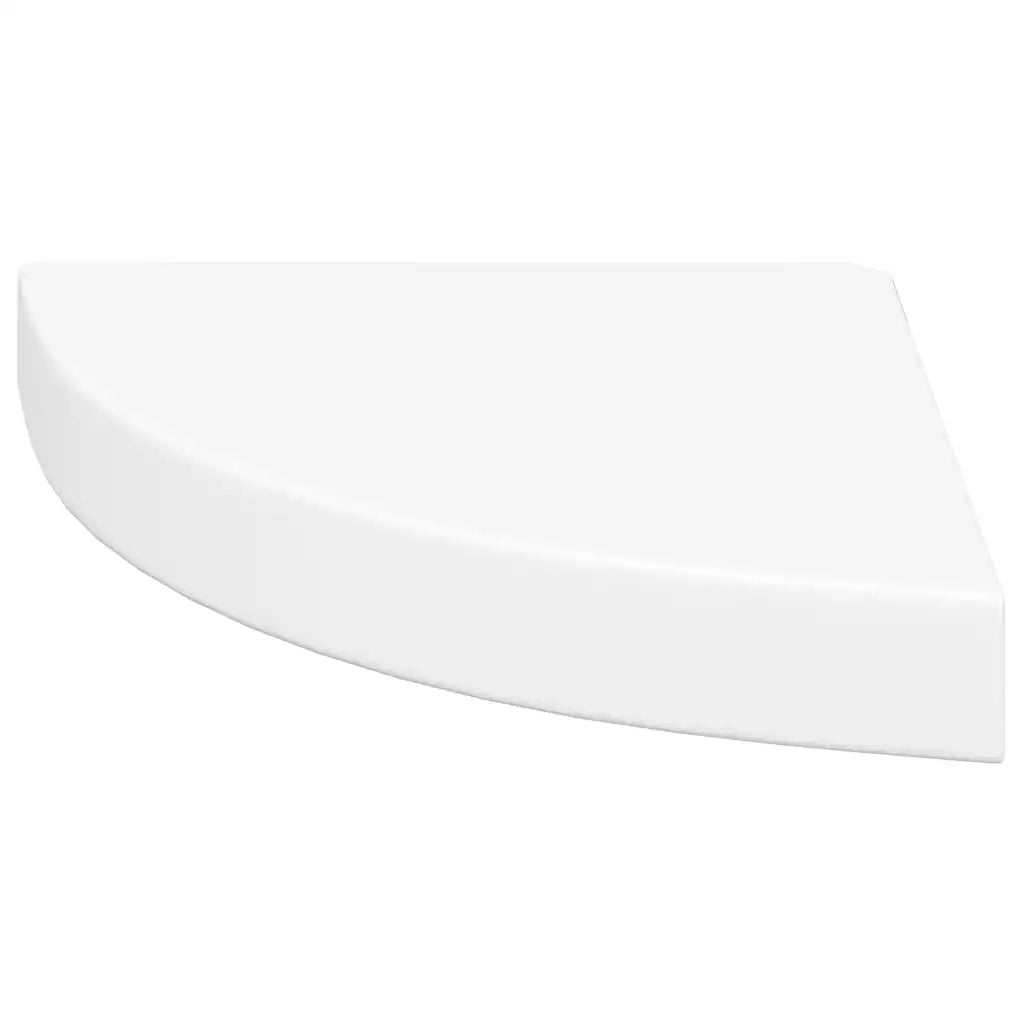 Scaffali Angolari a Parete 2 pz Bianchi 25x25x3,8 cm MDF cod mxl 33075