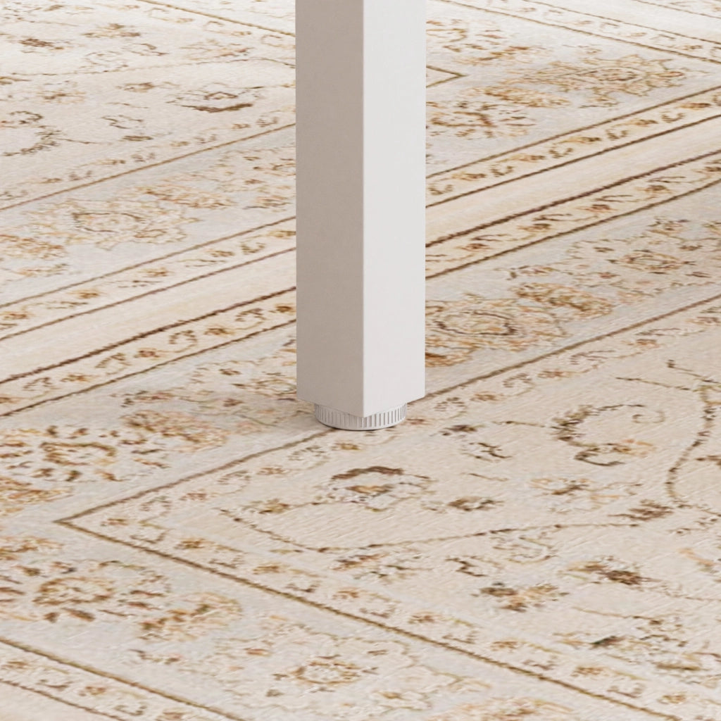 TAVOLO da pranzo Set 3 pezzi 90x60x75,5 cm Naturale/Bianco in truciolato e acciaio