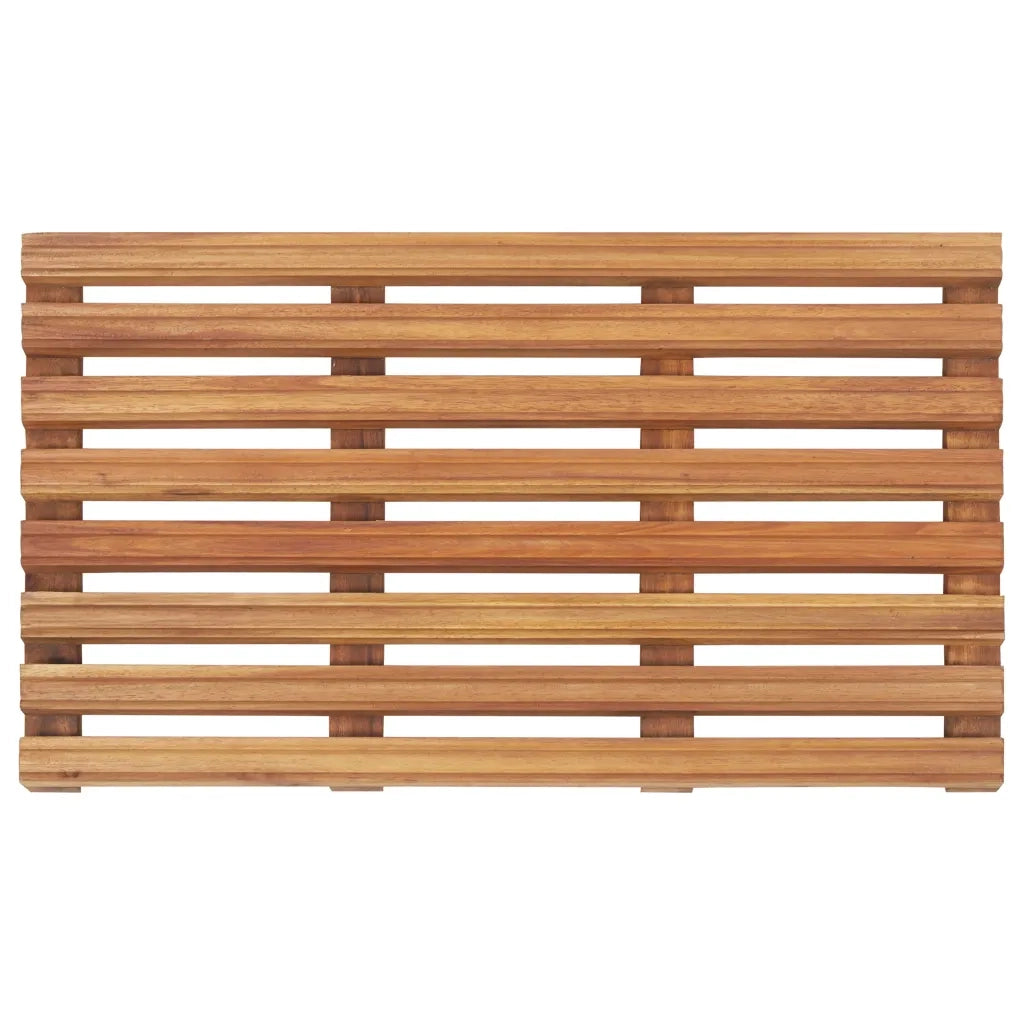 Pedane da Bagno 2 pz in Legno Massello d'Acacia 56x37 cm