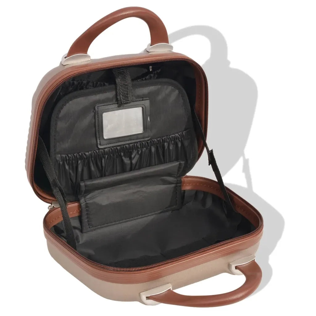 4 pz. Set di Trolley Rigidi Color Champagne CFW1529675