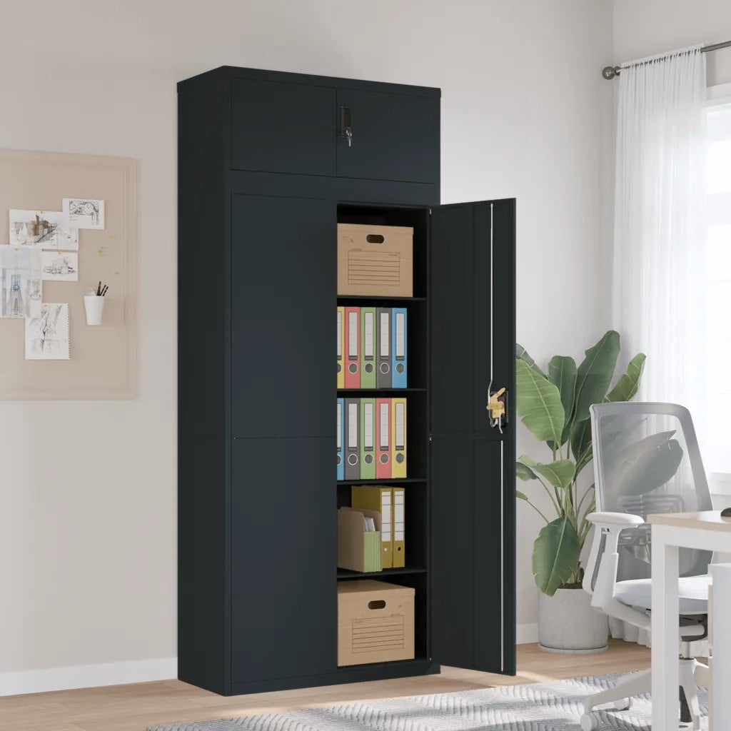 Armadio Classificatore Antracite 90x40x220 cm in Acciaio 3188332