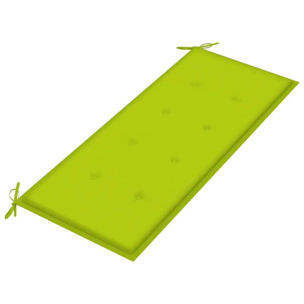 Panchina da Giardino 2 Posti e Cuscino 120cm Massello Eucalipto 3060980