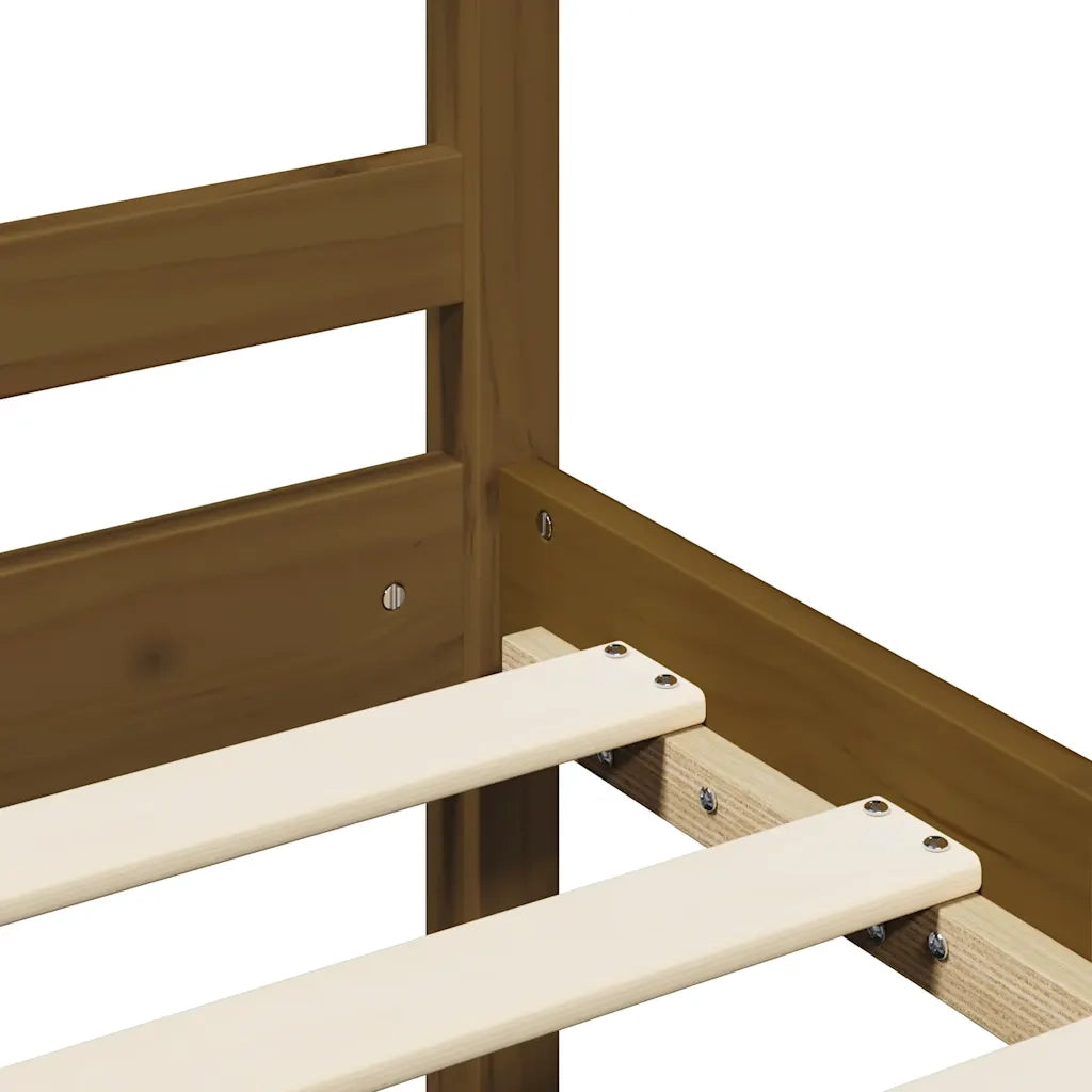 Giroletto senza Materasso-Struttura Letto Ambra 200x200 Legno Massello 999929