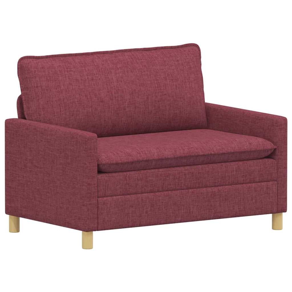 Set di divani 2 pz Rosso Vino Tessuto 3417122