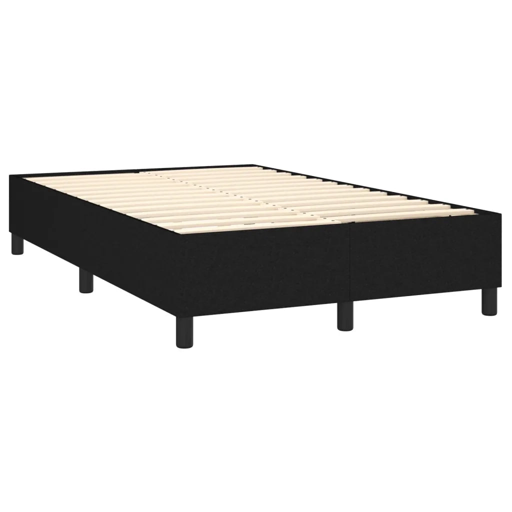 Giroletto a Molle con Materasso Nero 120x200 cm in Tessuto 3136903
