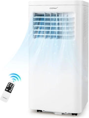 Condizionatore Portatile, 9000 BTU/2,5kW, 4 in 1 Con Raffreddamento, Ventola, Deumidificazione e Modalità Notturna, 24H Timer, Refrigerante R290 (9000BTU|20㎡+)