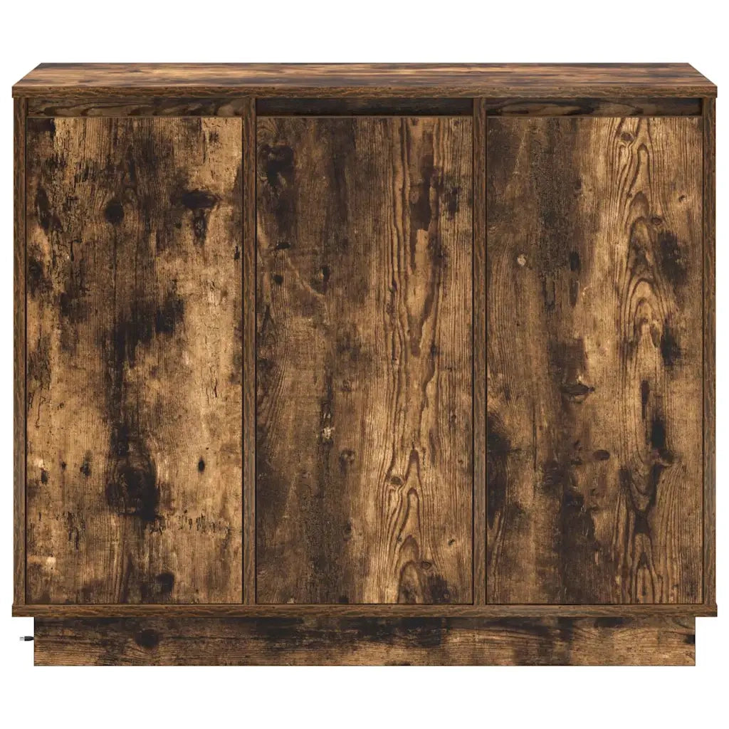 Credenza | Madia LED Rovere fum¨¦ 90 x 32 x 75 cm Legno multistrato