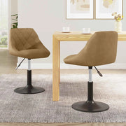 Sedie da Pranzo Girevoli 2 pcs Marrone 46 x 44 x 77,5 cm 335325