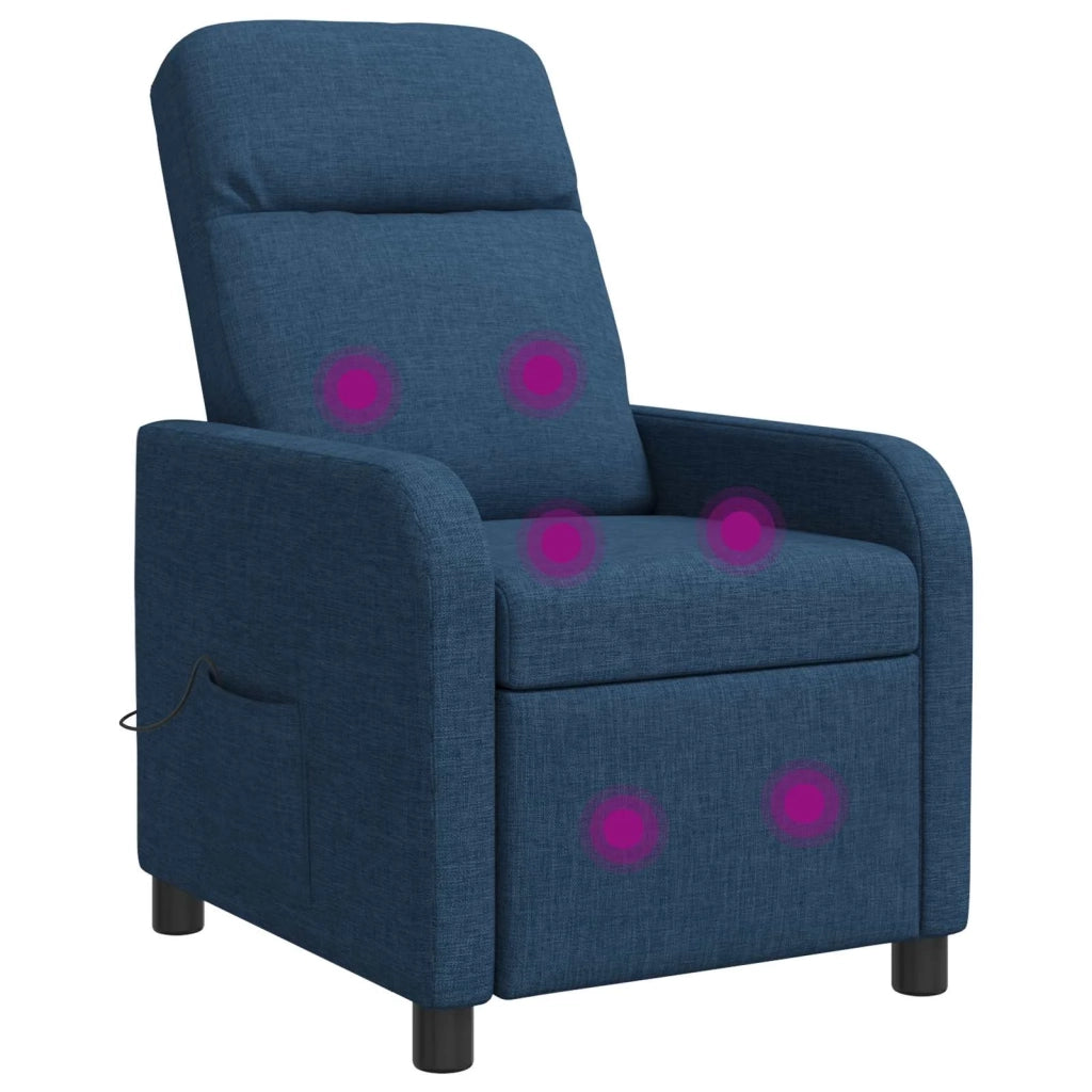 Divano Sedia-Poltrona Massaggiante Blu Tessuto 440080