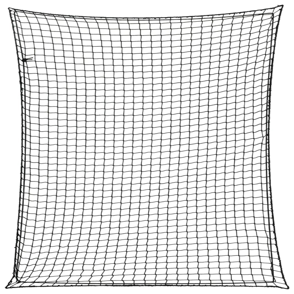 Rete di protezione per rimorchio ancoraggio per carichi portapacchi con corda elastica 3 x 3 m PP nero 02_0042198