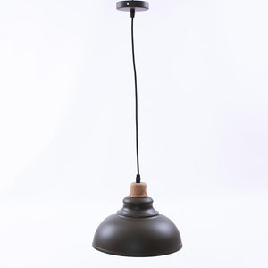 Lampadario a Sospensione Ø30 a Una Luce Verde Militare