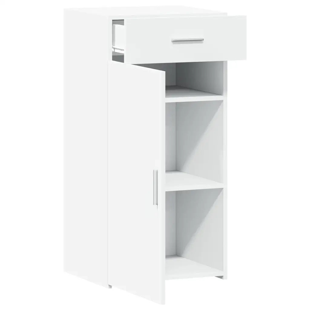 Credenza Bianca 45x42,5x93 cm in Legno Multistrato