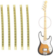 Frett Drade per Chitarra - 24 pezzi - Resistenti e Duraturi - Ottone - Sostituzione del Punto di Contatto - Adatto per Chitarra Elettrica e Basso - Naturale