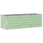 Fioriera | Cassetta per fiori | Vaso Verde 240 x 80 x 75 cm Acciaio