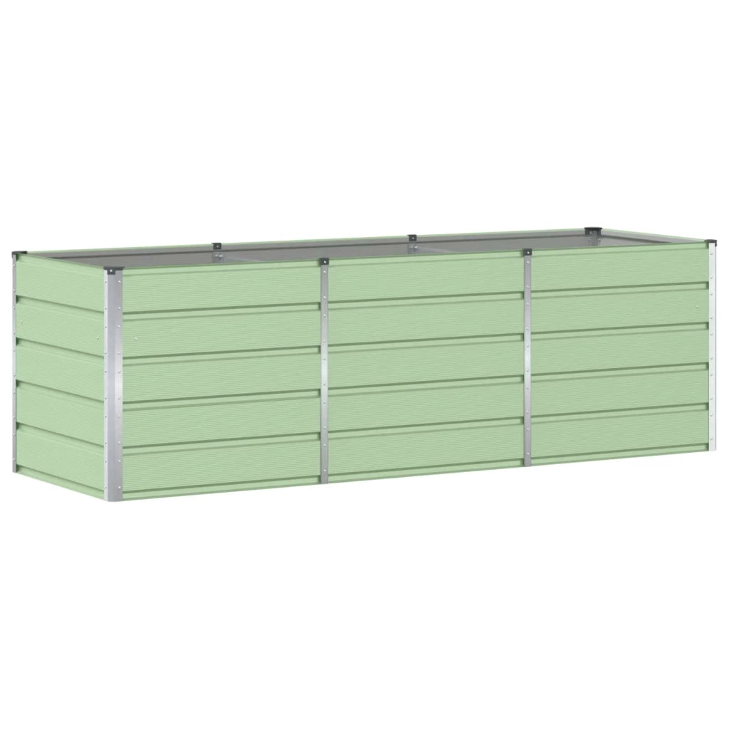 Fioriera | Cassetta per fiori | Vaso Verde 240 x 80 x 75 cm Acciaio