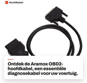 Cavo OBD2 di Rimpiazzamento EAC0093L01A - Cavo Diagnostico OBDII - Connessione da 25-pini a 16-pini - Compatibile con Ethos EESC312 93L - Connessione in Gomma/PVC Duratura - Comunicazione Optimala - Cavo Diagnostico