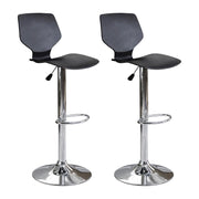 SET 2 SGABELLI JOSHUA REGOLABILE 39,5 X 44,5 X 58/78 CM IN COLORE NERO