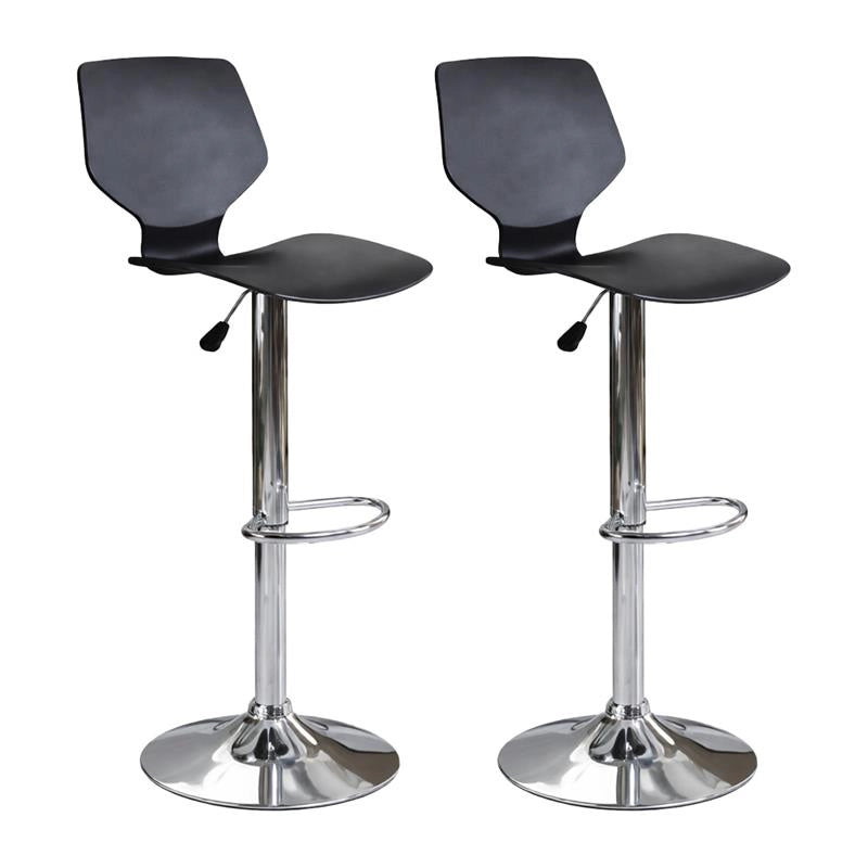 SET 2 SGABELLI JOSHUA REGOLABILE 39,5 X 44,5 X 58/78 CM IN COLORE NERO