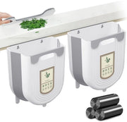 Contenitore per rifiuti appeso - Mantieni la tua cucina organizzata - 2 pezzi - Plastica - 10 L + 10 L