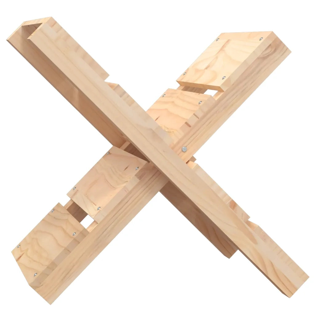 Portaceppi 47x39,5x48 cm in Legno Massello di Pino 822447