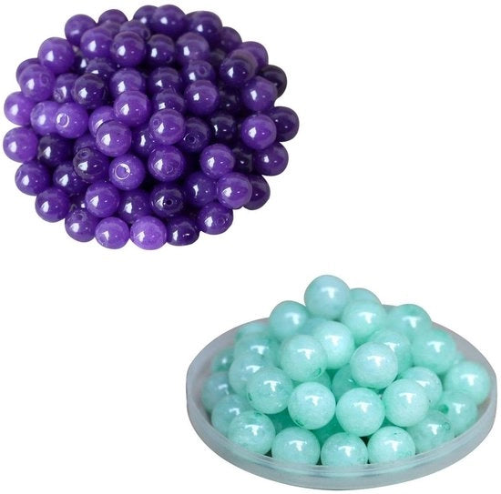 Pietre di cristallo da 200 pezzi - Pietre preziose - Perle per gioielli - Perle per bracciali - 8 mm - Materiale resistente