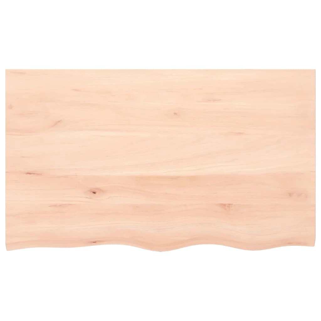 Piano Bagno 100x60x(2-6) cm in Legno Massello Non Trattatocod mxl 119855