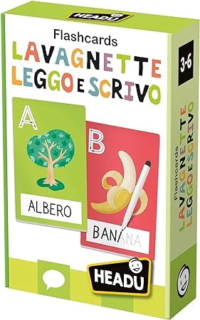 Headu Flashcards Lavagnette Leggo E Scrivo Leggere E Scrivere Fin Da Piccoli It23769 Gioco Educativo Per Bambini 3-6 Ann