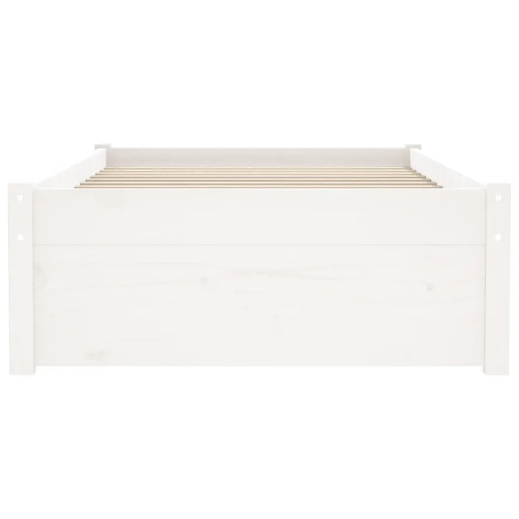 Giroletto Bianco in Legno Massello 75x190 cm Small Single
