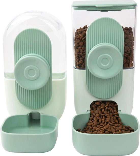 Dispensatore Automatico Cibo per Animali - Dispensatore di Cibo per Gatti - Facile da Montare - Blu - Regalo