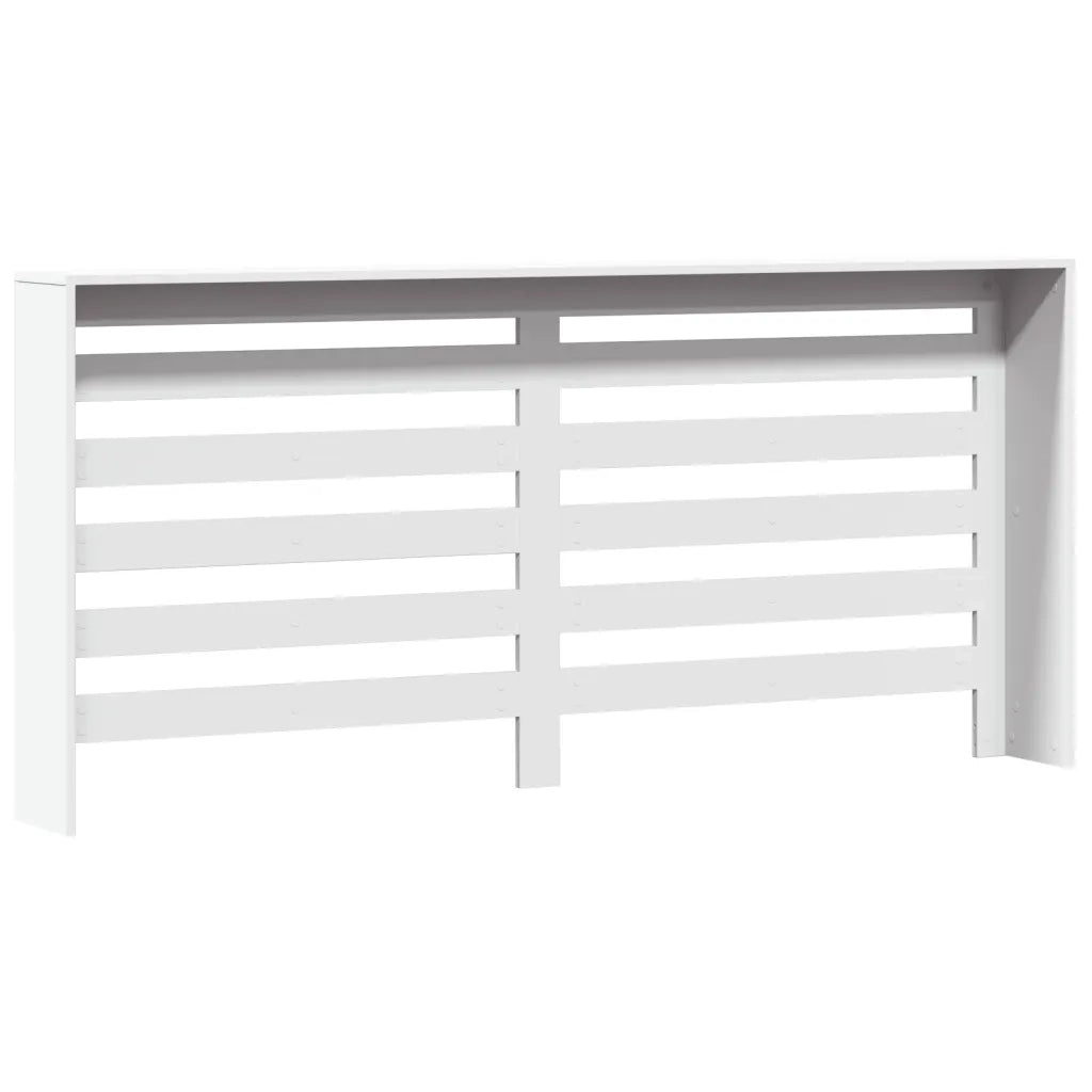 vidaXL Copertura Termosifone Bianca 175x20x82 cm in Legno Multistrato