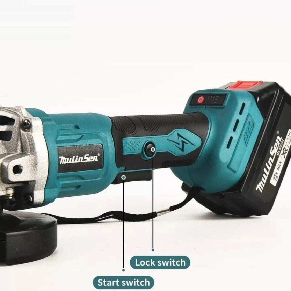 Trade Shop - Smerigliatrice Angolare A Batteria Flex 100/125mm 72v 5ah 8500rpm Mls0030bl -