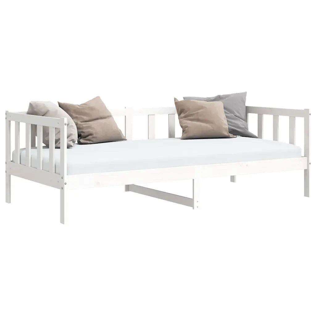 Dormeuse Bianca in Legno Massello di Pino 90x200 cm 806941