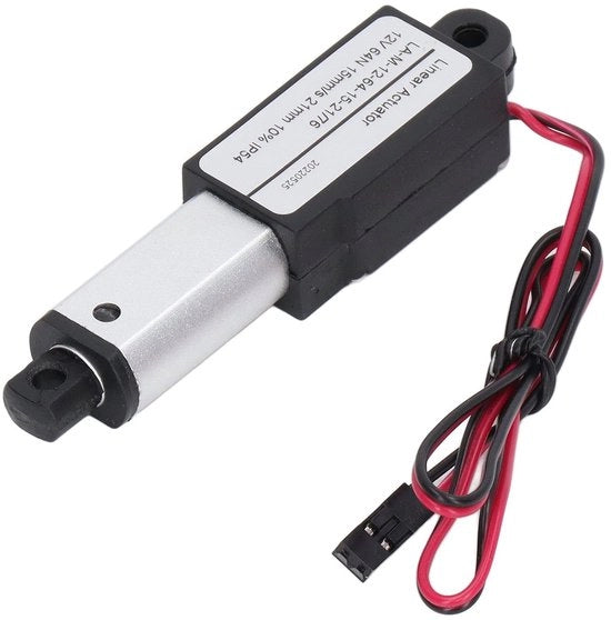 Attuatore Lineare in Alluminio - Miniatore Elettrico - 12V - Protezione Circuitale - Interruttore di Fine - Ampia Applicazione - Micromotore