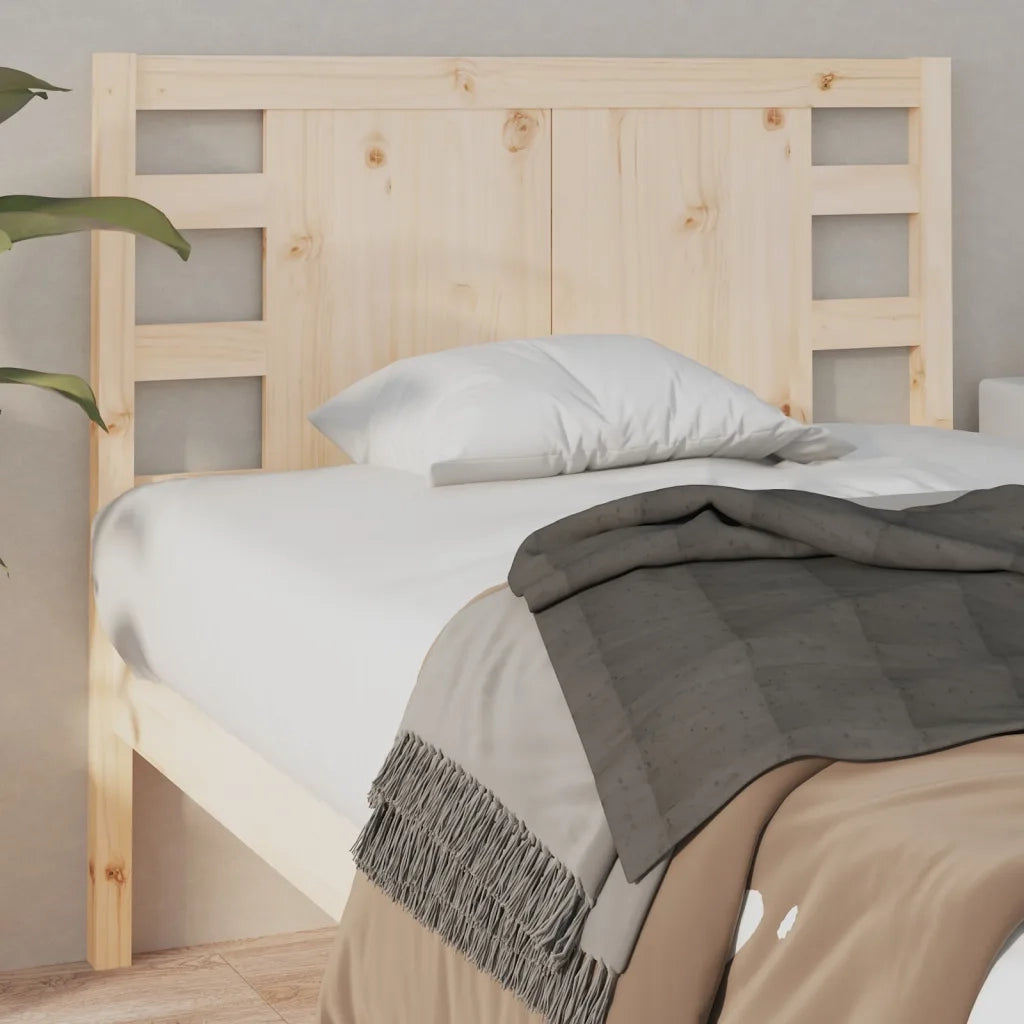 Testiera per Letto-Testata-Testiera Decorativa 96x4x100 cm in Legno Massello di Pino 256001