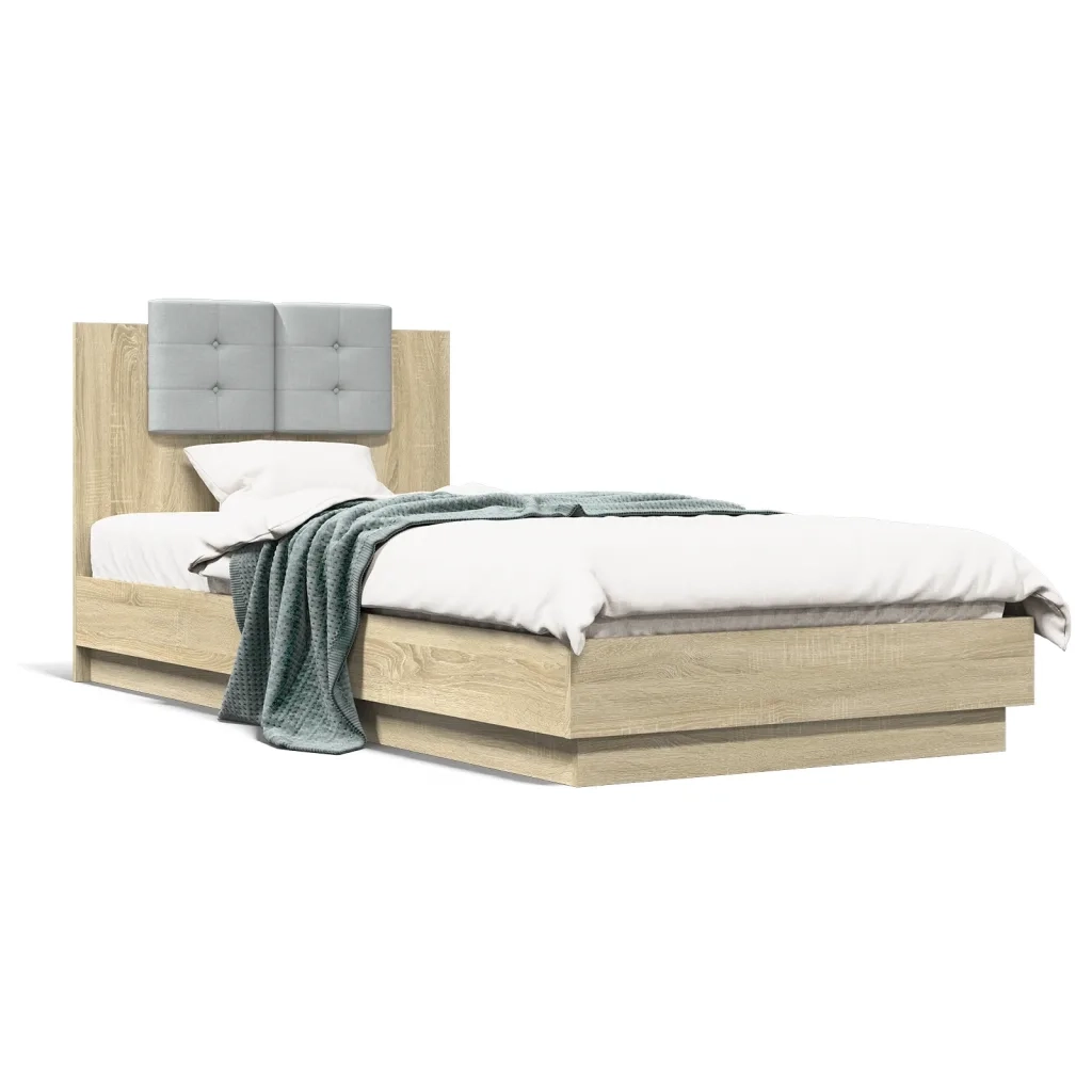 Giroletto Testiera Rovere Sonoma 100x200 cm Legno Multistrato 3209935
