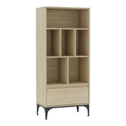 Libreria 137 x 60 x 35 cm effetto rovere chiaro 03_0008989