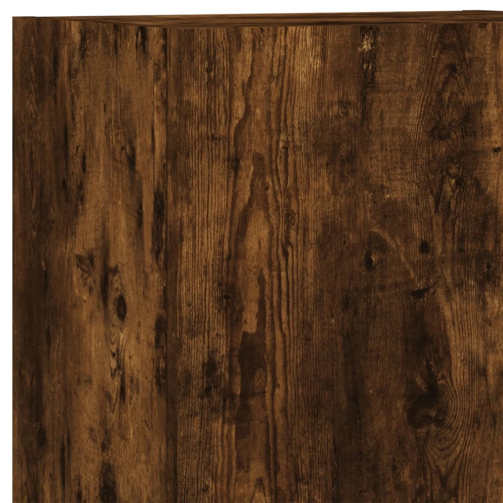 Mobile TV multimediale scaffale TV credenza mobile TV per sala da pranzo soggiorno camera da letto 5 pezzi rovere affumicato legno ingegnerizzato marrone 02_0029288