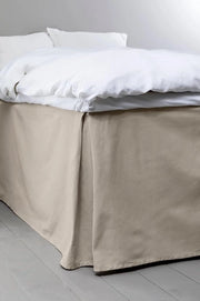 Tessuto di cotone per letto - Decorazione della camera da letto - Materiale biologico - 180x200cm 60cm alto - Grigio beige