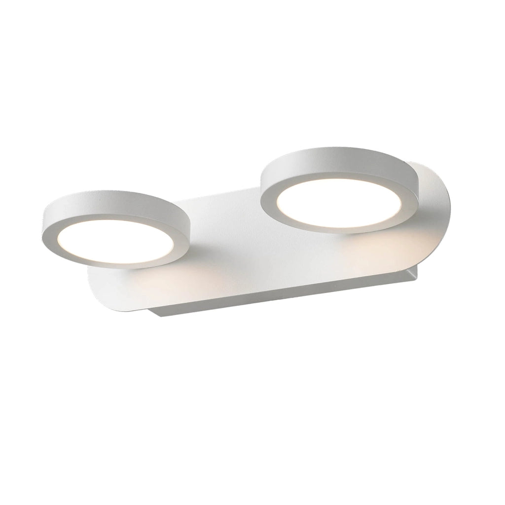 Applique Italux Kendra LED bianca 2 luci 10W 630lm 3000K