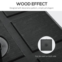 Base per Ombrellone da Giardino 3.5 m con Maniglie 49x49x36,5 cm in HDPE e Acciaio Nero