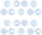 Set di coperture di vite in plastica - 50 pezzi - M3,5/M4 - Bianco - Anticorrosione - Decorativo - Nasconde tracce di vite - Coperture di vite in plastica