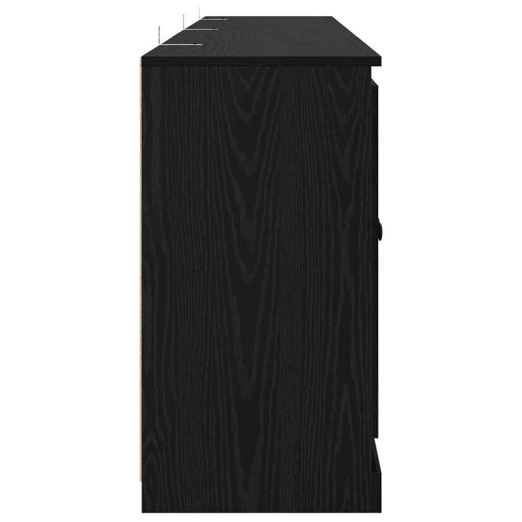 Credenza | Sideboards con cassetto 3 pcs Rovere Nero 210 x 35,5 x 67,5 cm