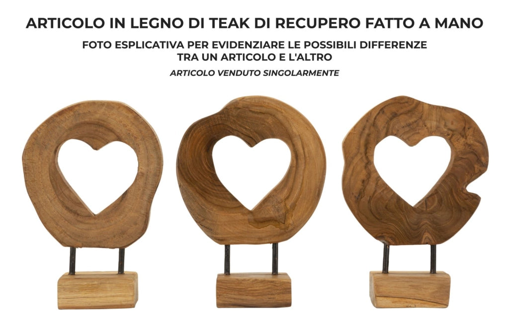 SCULTURA HASI IN TEAK RIC. CM 20X10X28  (PEZZI UNICI - NON RIP. IN SERIE)