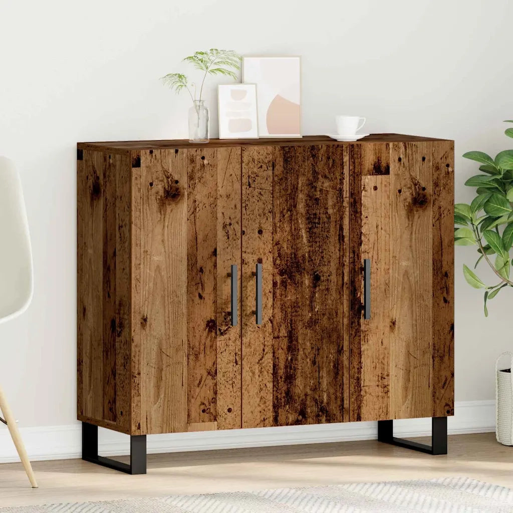 Credenza Legno vecchio 90 x 34 x 80 cm Legno multistrato 862953