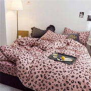 Set di coperte da letto 200 x 200 cm, stampa leopardo, coperta da letto rosso cotone, 3 pezzi stampa leopardo, coperta da letto, insieme coperte da letto, letto matrimoniale, ragazzi, ragazzi (BWF-200 x 200 cm)