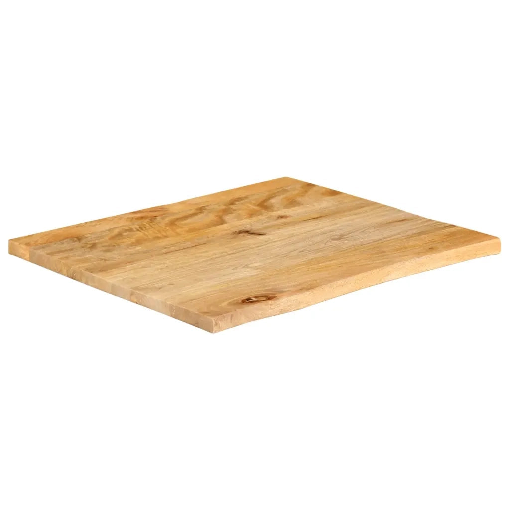 Piano Tavolo Bordi Vivi 60x60x3,8 cm in Legno Massello di Mango 370498